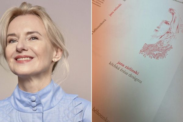 Jana Zielinski a přebal knihy Křehká krása designu